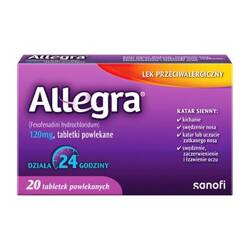 ALLEGRA 120MG 20TABLETEK