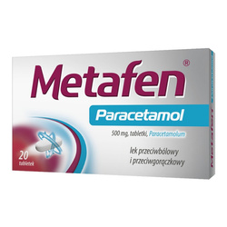 Metafen Paracetamol 500 mg 20 tabletek