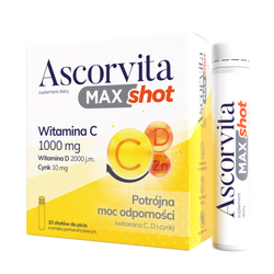 ASCORVITA MAX SHOT, 10SHOTÓW PO 25ML